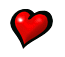 Gif animé coeur rouge